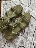 Sandalen ASH Leder Nieten olivgrün Grösse 38 