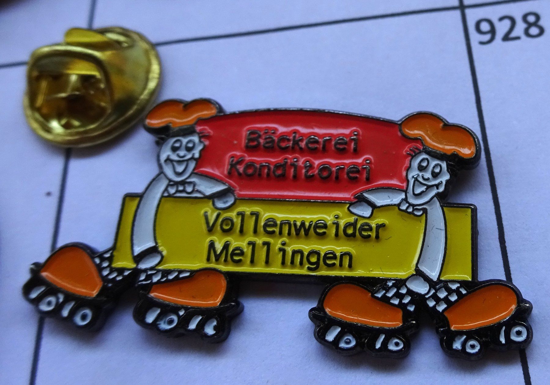 Plaquettes & Badges: Pin Bäckerei  Vollenweider Mellingen – D'occasion à Utzenstorf par BUtter81