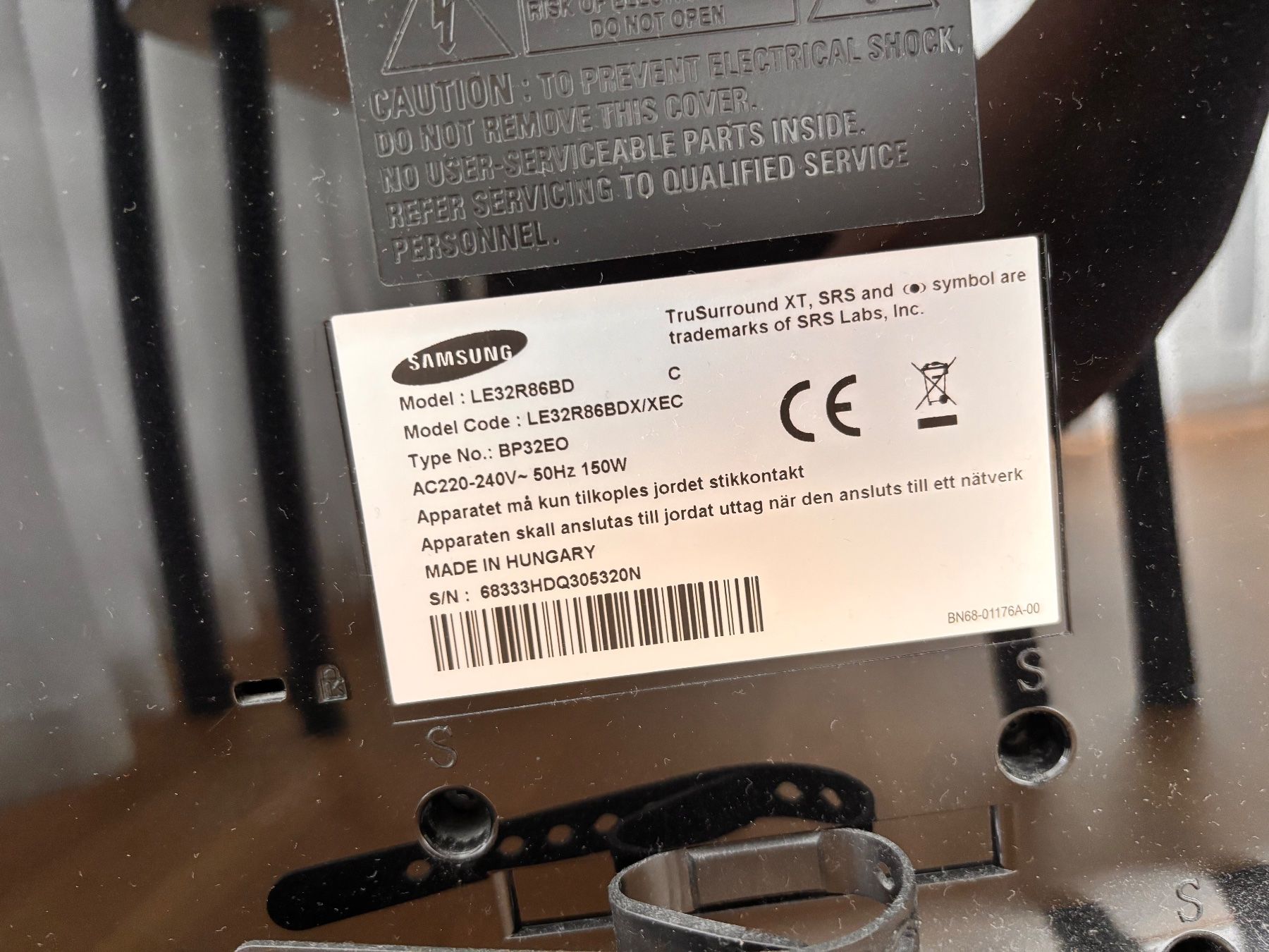Samsung Televisori: Samsung LE32R86BD Fernseher – Usato da Zürich venduto da set7631 2