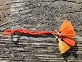 Quaste Kordel orange