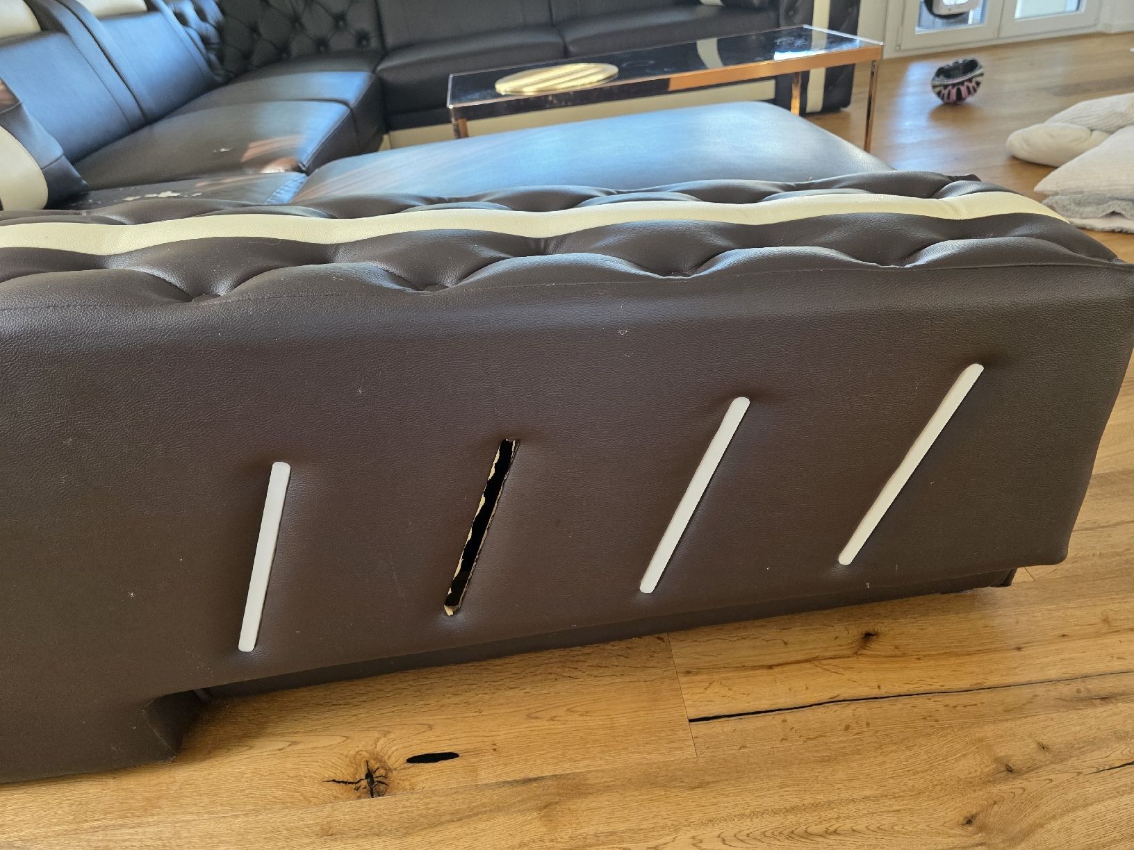 Sofas: Wohnlandschaft Lederoptik – Gebraucht aus St. Margrethen SG von Alpinemoebel 3