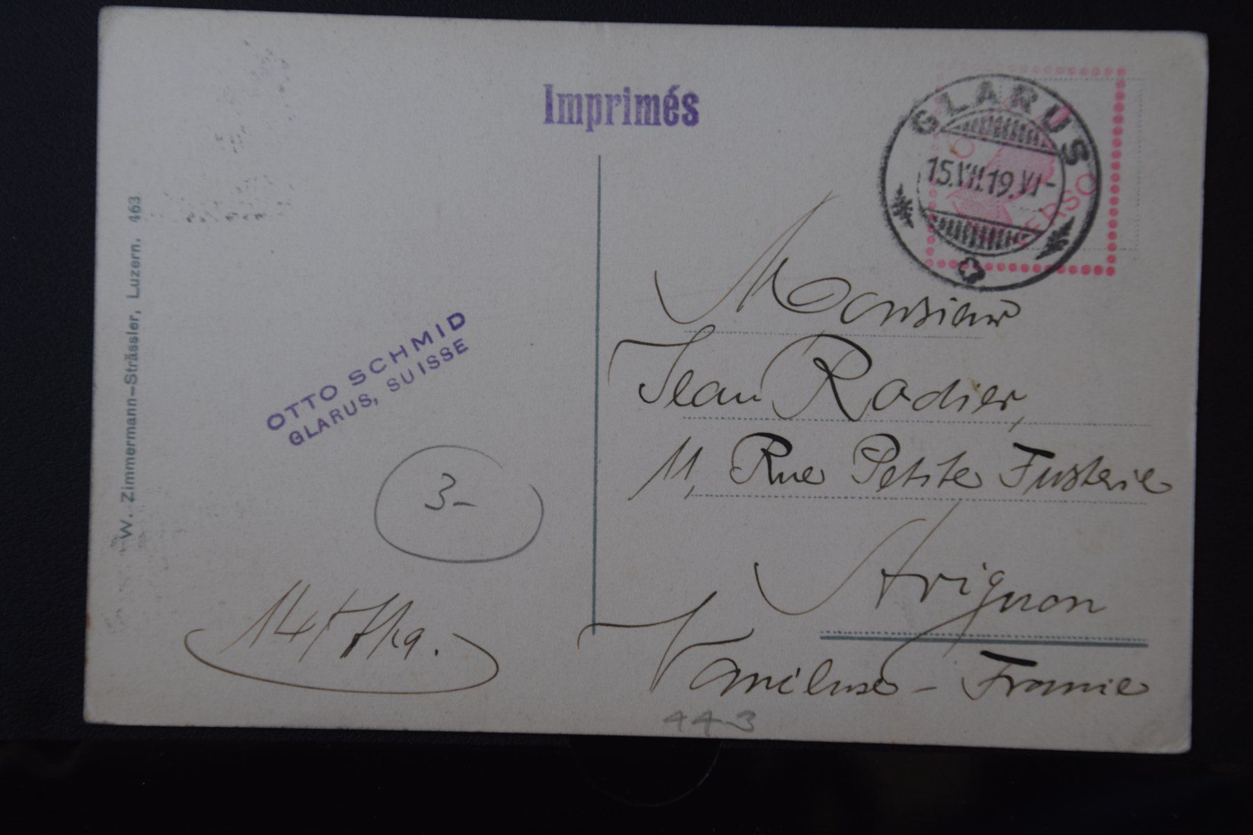 Cartes postales: AK Luzern, Dietschiberg 1919 – D'occasion à Luzern par CH2018 1