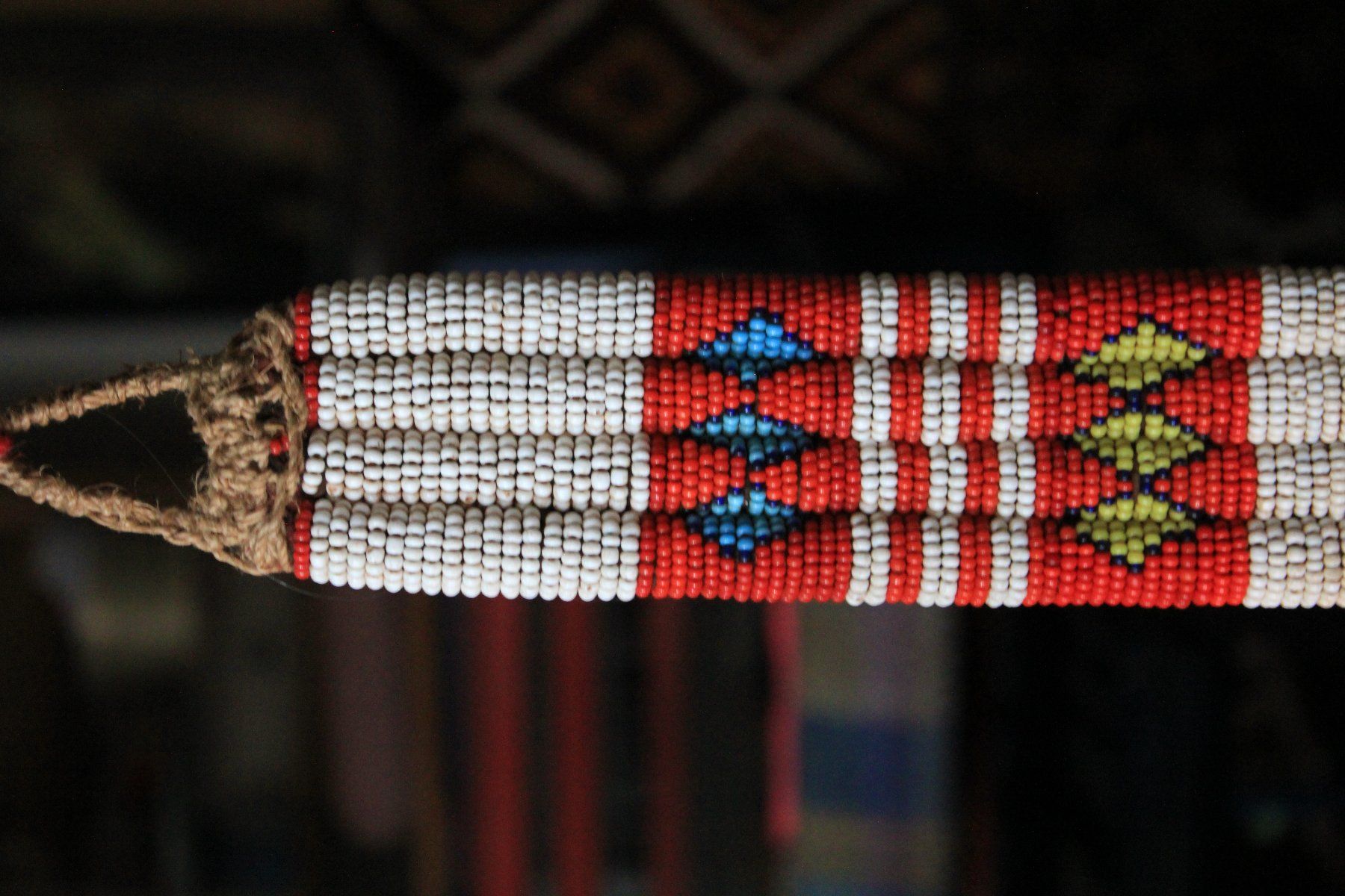 Sculture & Statue: Antiker Afrikanischer Glasperlen-Gurt – Usato da Lajoux JU venduto da webstuhl 2