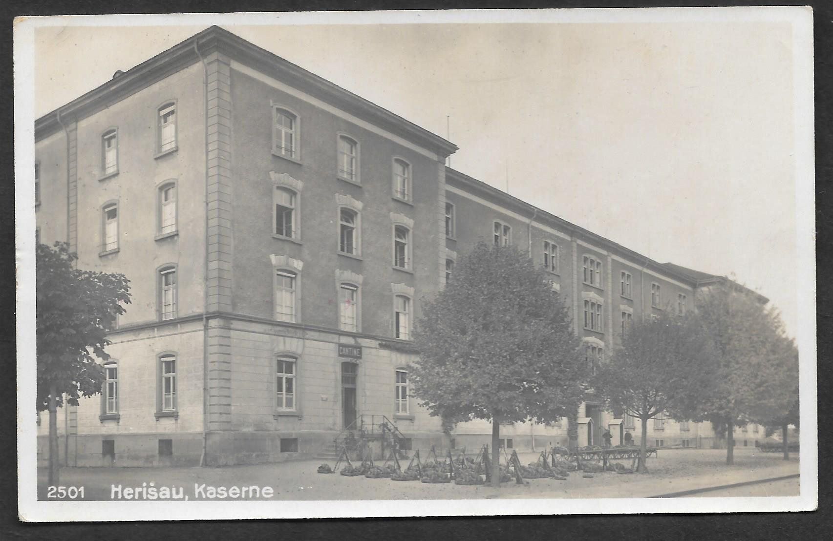 Cartes postales: Herisau Kaserne mit Militärstempel – D'occasion à Olten par clotaldi