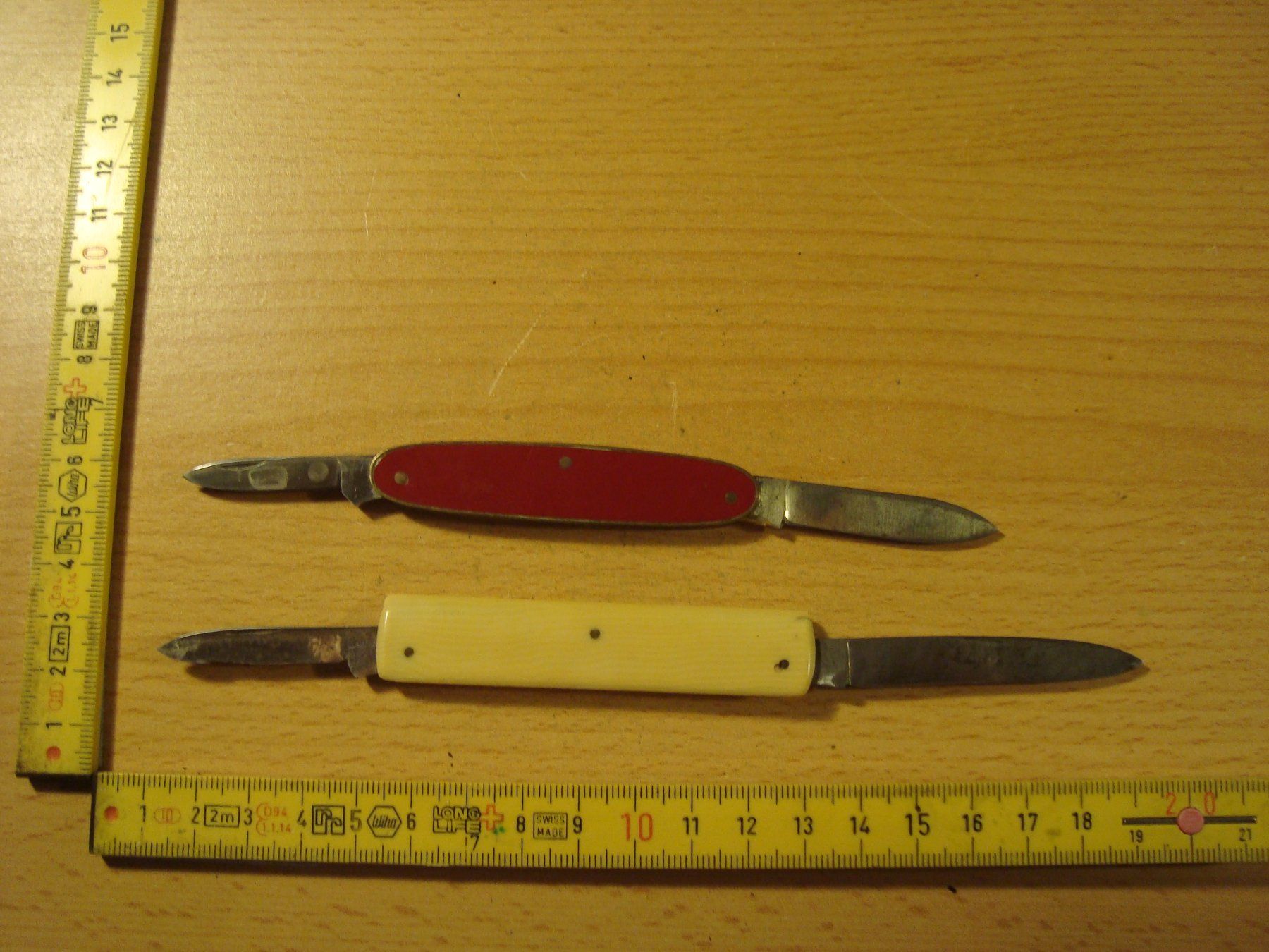 Coltelli tascabile: 2 alte Werbemesser – Usato da Vordemwald venduto da tinumesser 1