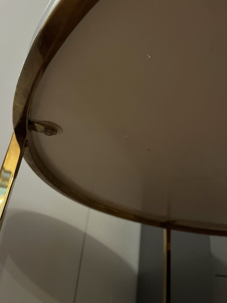 Tavoli: Runder Tisch Marmoroptik Gold 80cm Durchmesser – Usato da Luzern venduto da blackrose_101983 3