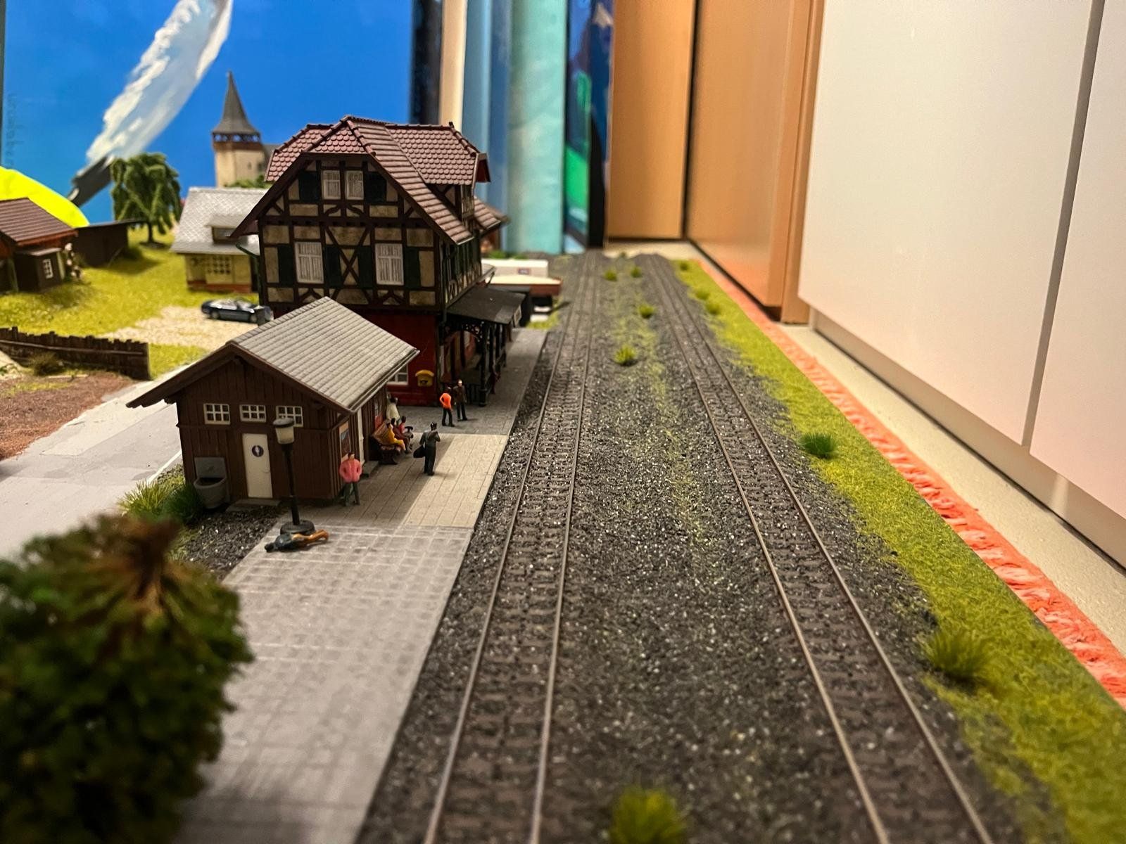 H0 Modul C-Gleis 60x108 cm WS, Modelleisenbahn Landschaft (Gebraucht ...