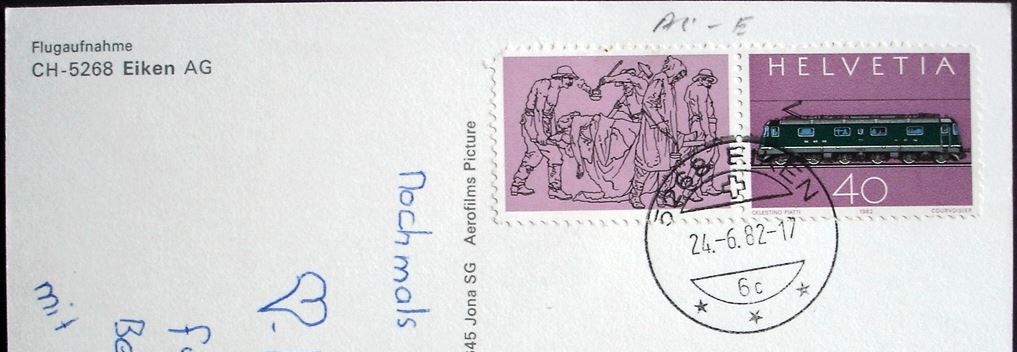 Cartes postales: EIKEN AG Flugaufnahme – D'occasion à Jona par philajona 1