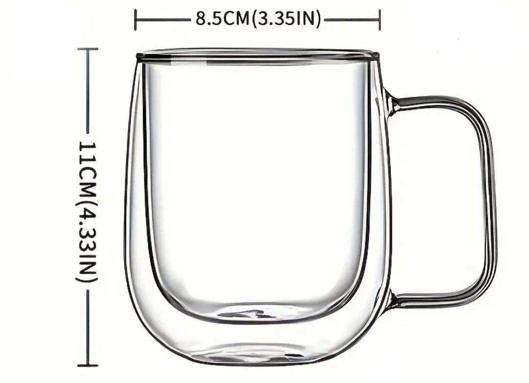Gläser: 4er Set Doppelwandige Glas – Neu (gemäss Beschreibung) aus Gommiswald von Iviea 1