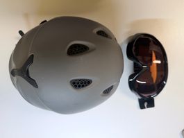 Salomon Skihelm mit Skibrille, Winter-Set, Top Zustand
