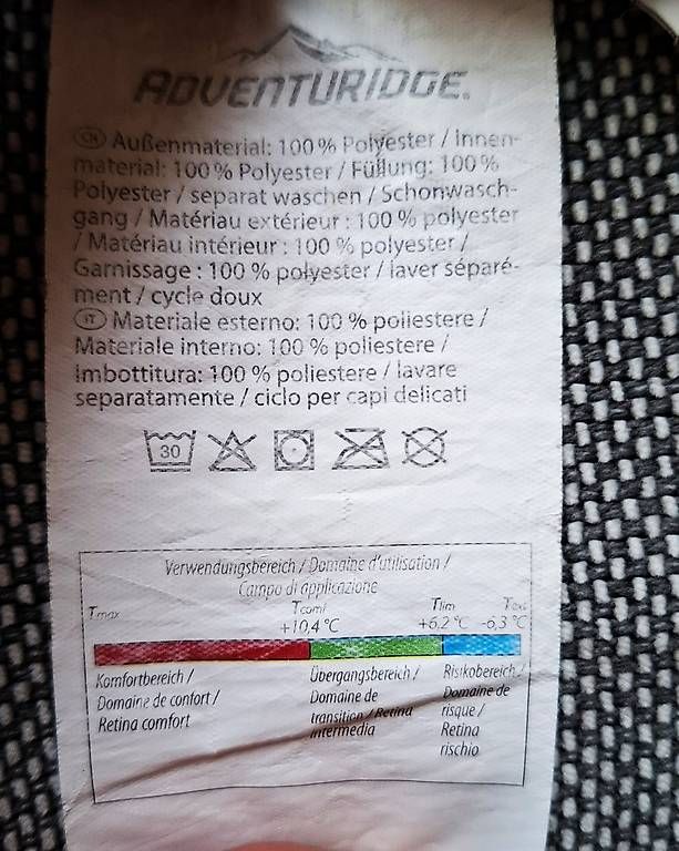Sacchi a pelo: Leichter Schlafsack Adventuridge – Usato da Schmitten FR venduto da tat101 1