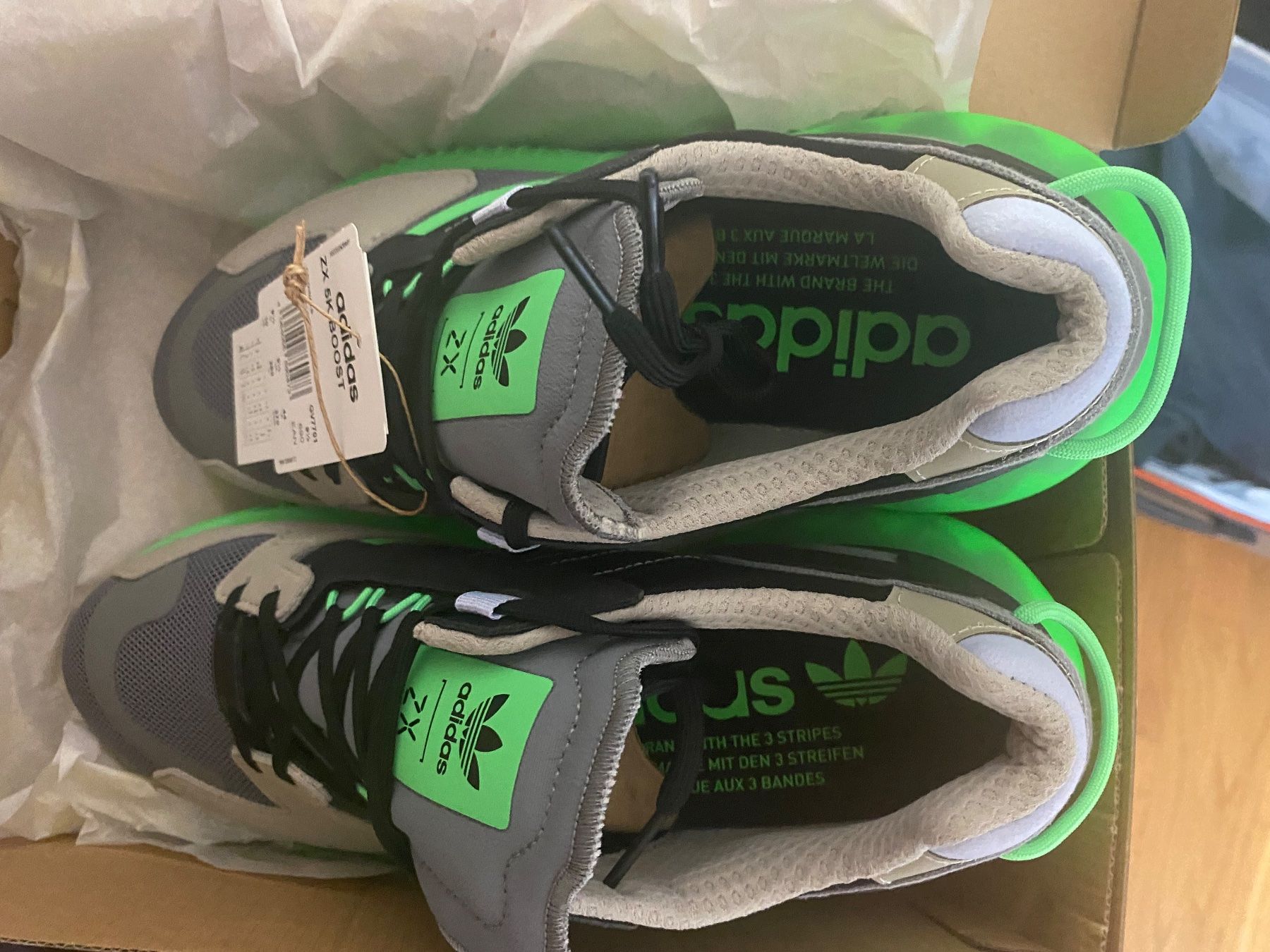 Adidas Herrenschuhe: ZX 5K Boost GV7701 Green/Black/Grey – Neu und originalverpackt aus Birsfelden von Blaetzbums97