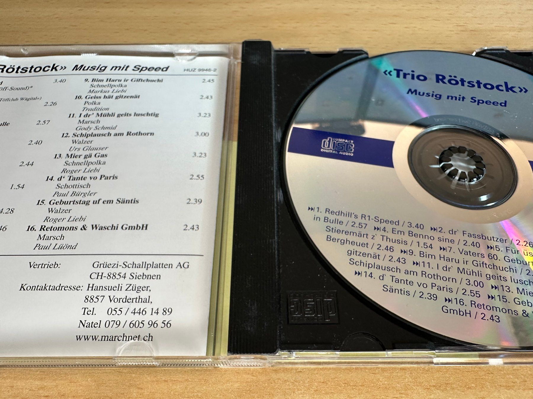 CD: Trio Rötstock - Musig mit Speed – Usato da Rikon im Tösstal venduto da Alpenmutz 2