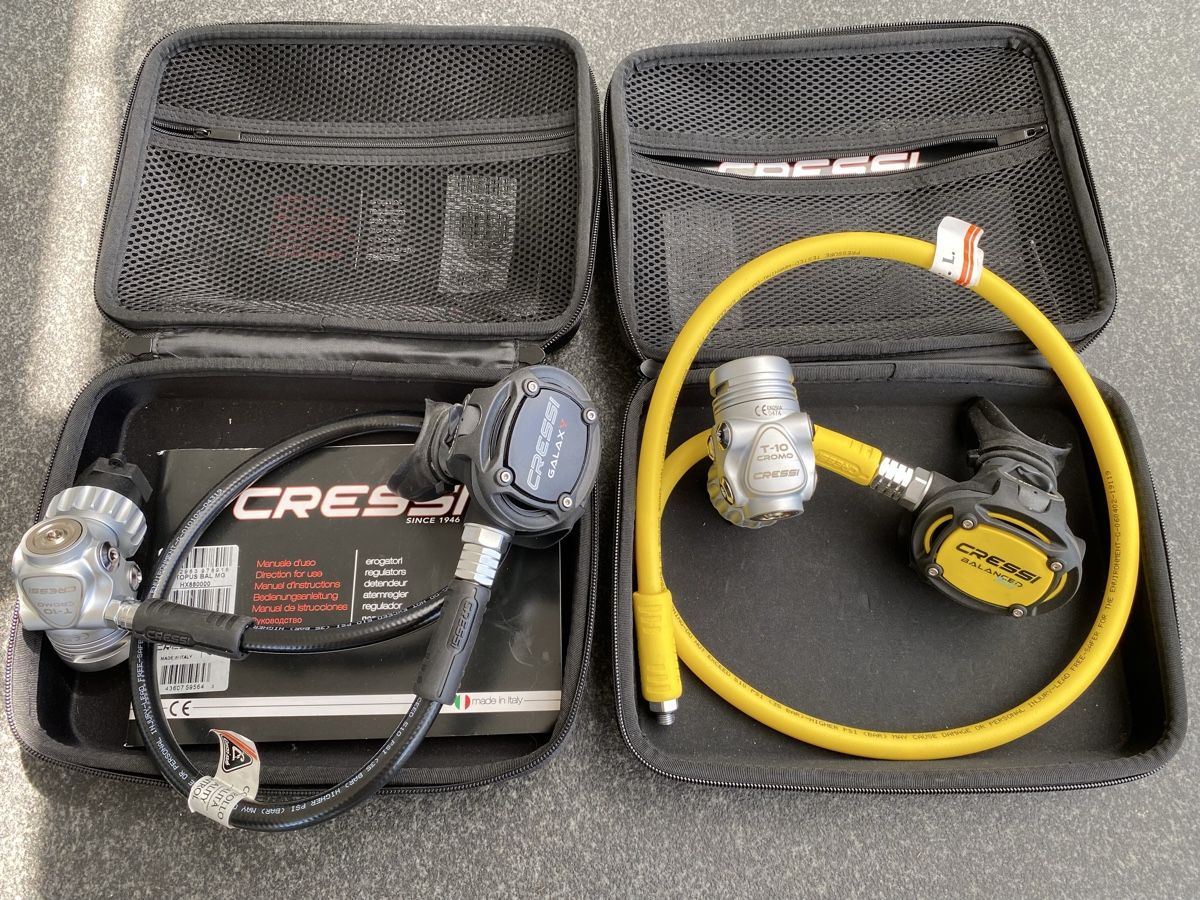 Cressi Respiratori & Giubbotti: Atemregler Set Kaltwasserset – Nuovo e nell'imballaggio originale da Pfäffikon ZH venduto da Deko-Stopp