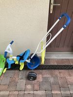Tricycle avec benne et poussoir amovible 