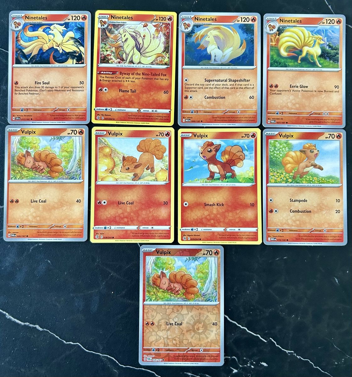 Pokémon Carte collezionabili: Carte Pokémon Vulpix e Ninetales- Perfette! – Usato da Balerna venduto da Roby-Pokemon