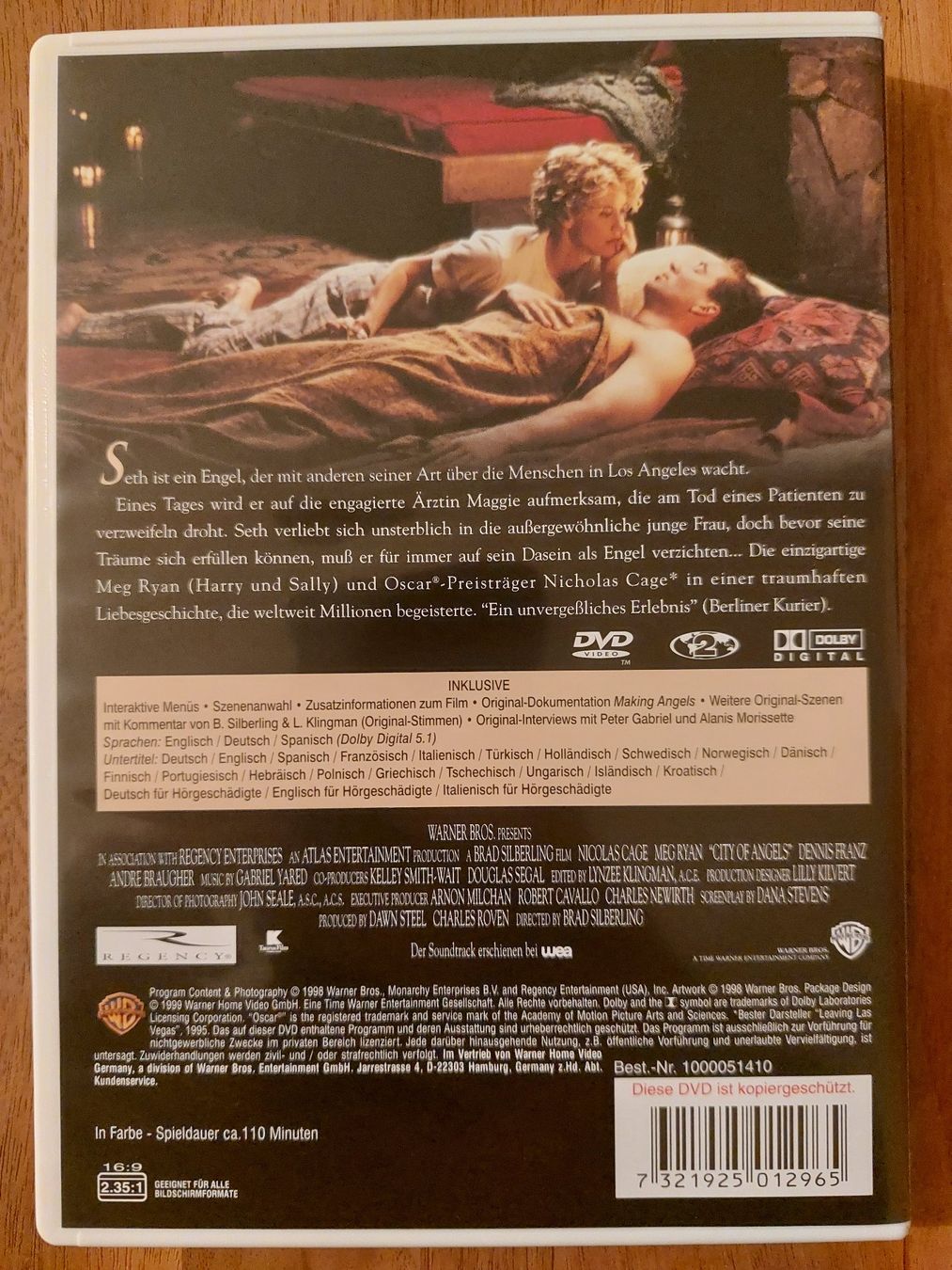 Tutti i DVDs: DVD - Stadt der Engel – Usato da Rheinfelden venduto da FilmAuktion 1