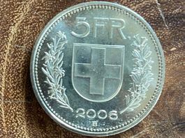 5 Franken Münze 2006 - Sammlerstück!