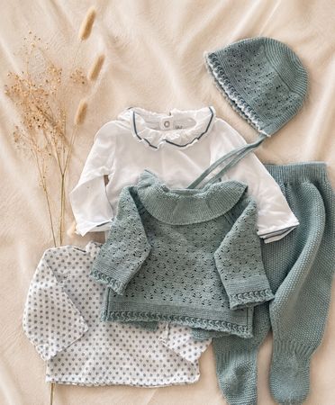 NEU Baby Set Gestrickt 56 cm 