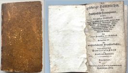 Die gelehrige Hauswirthin 1803 Kochbuch antik komplett RAR