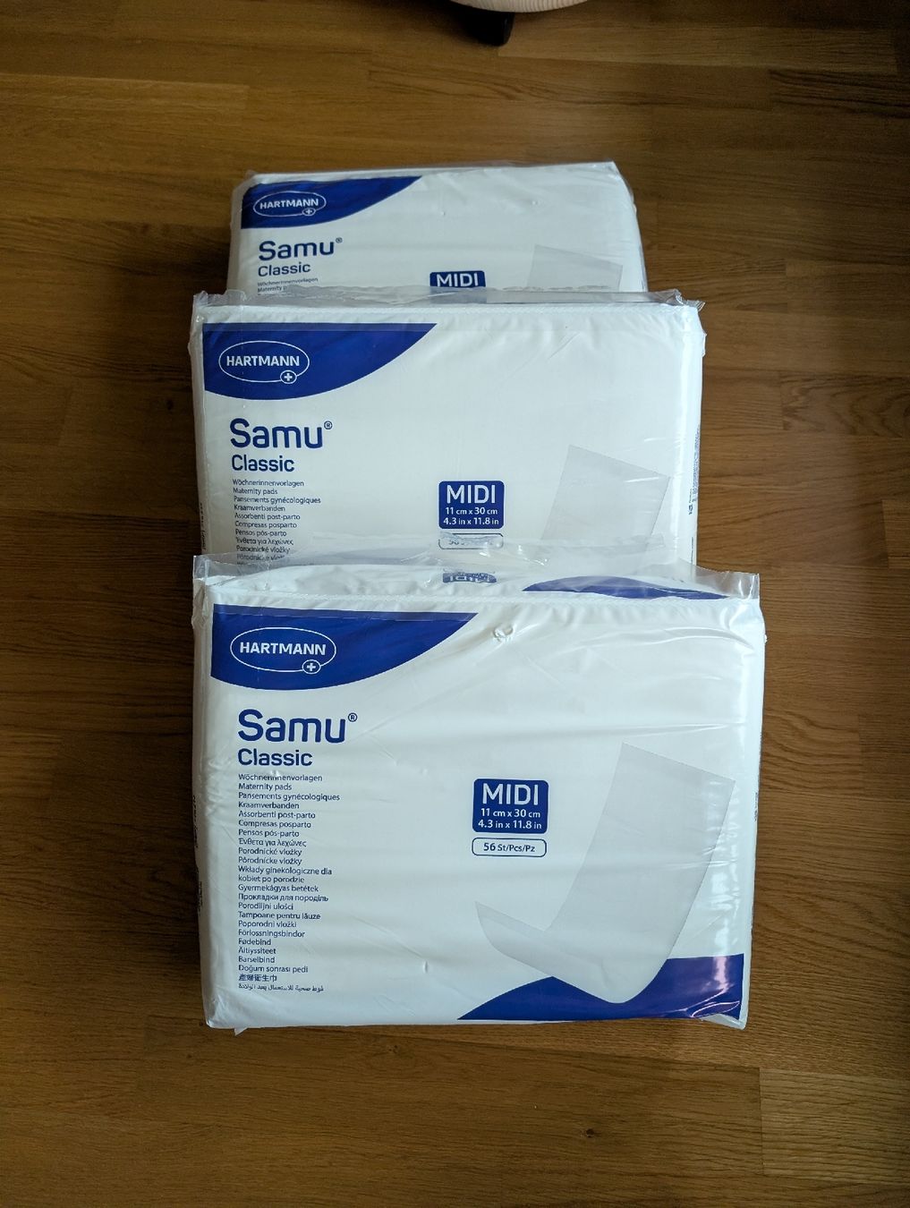Altra biancheria intima: Samu Classic Maternity Pads MIDI - 56pcs - New & Sealed – Nuovo e nell'imballaggio originale da Oberrieden venduto da BJ23