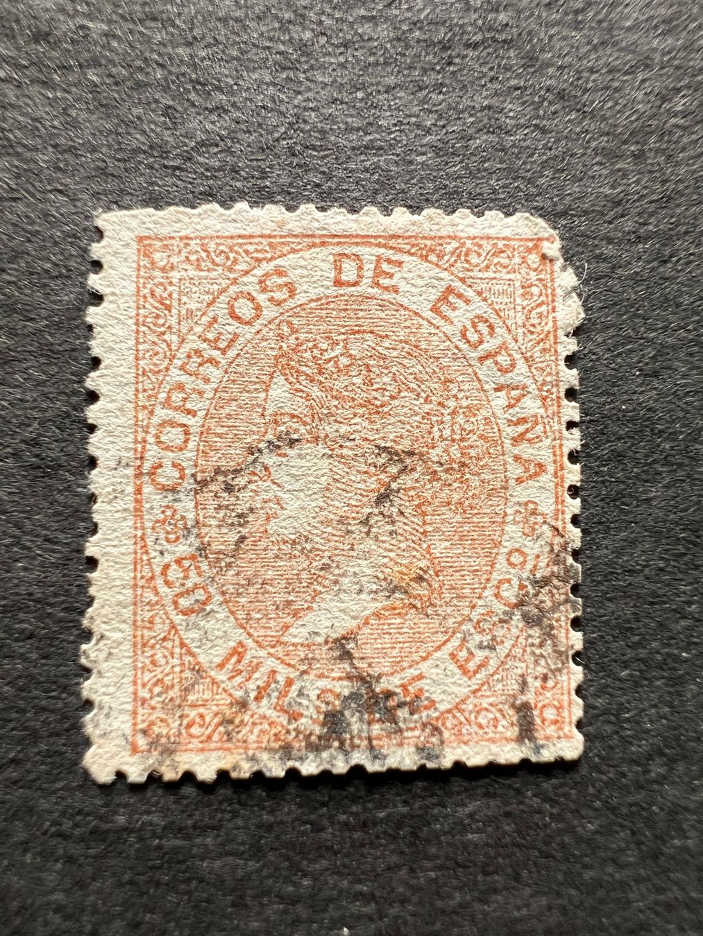 Tutti i francobolli: Spanien Mi. 93  1868   gest. (2307) – Usato da Hinwil venduto da Sidi4 1