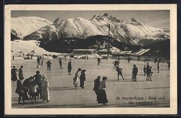 St. Moritz-Kulm, Eisbahn mit Rink und Pi