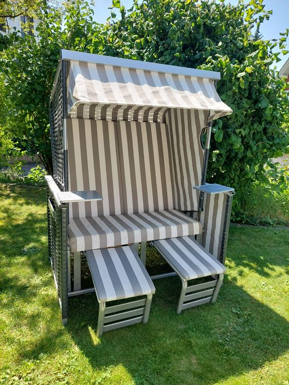 60+ Strandkorb Aus Polyrattan, Melko sonnenbett/strandkorb/lounge aus