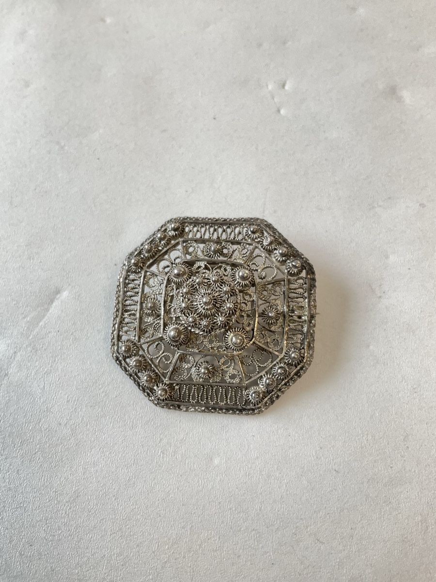 Spille & Fermagli: Ancienne broche, filigrane en argent  – Usato da Malleray venduto da Robot12 1