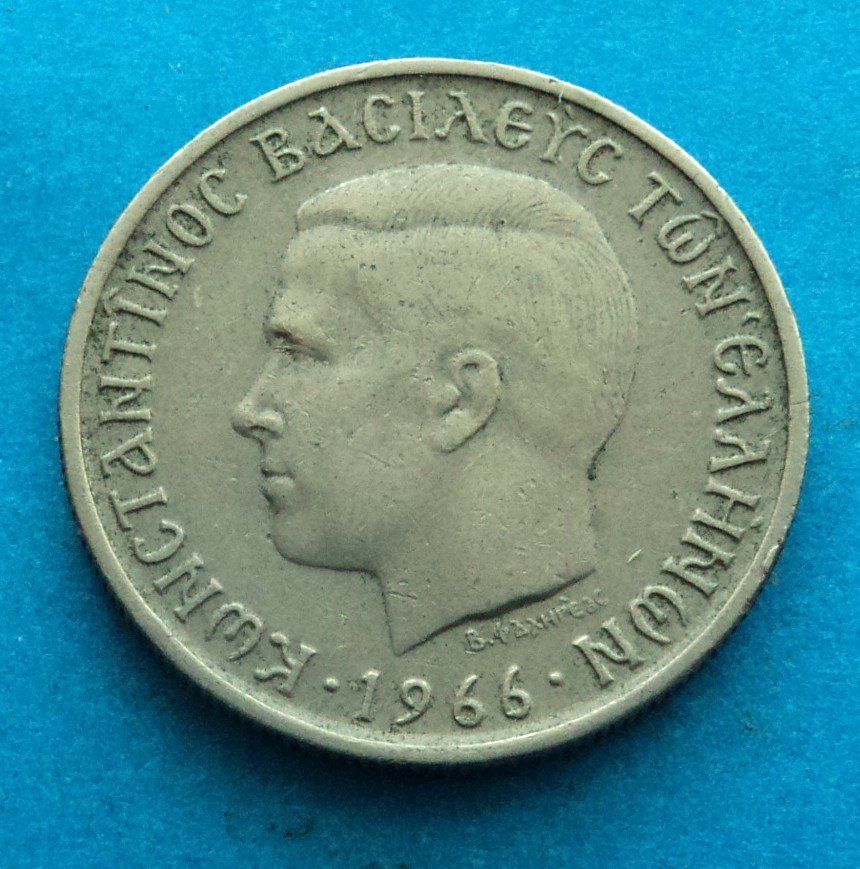 Tutti le monete: Griechenland: 1 Drachme 1966, SS – Usato da Basel venduto da maripas17 1
