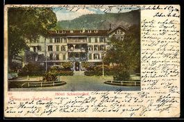 AK Interlaken, Hotel Schweizerhof, 1901