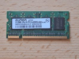 Arbeitsspeicher Elpida Japan 512MB DDR2-533 SODIMM