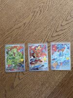 Pokemon Karten 3er Set 🇺🇸 Grookey Torchic Mudkip neuwertig