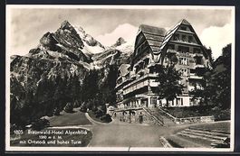 Braunwald, Hotel Alpenblick mit Ortstock