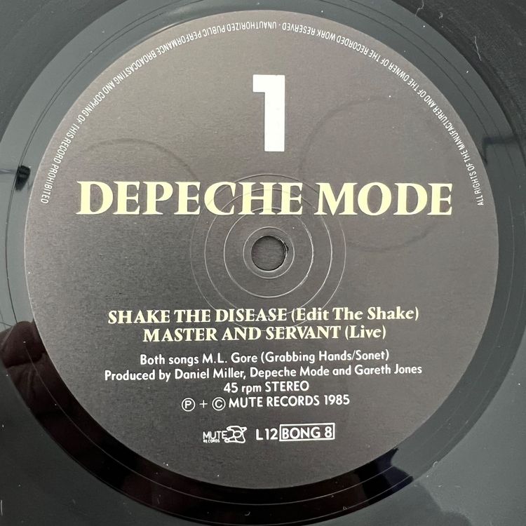 Depeche Mode Shake The Disease / 12" Maxi 1. UK 1985 Kaufen auf Ricardo