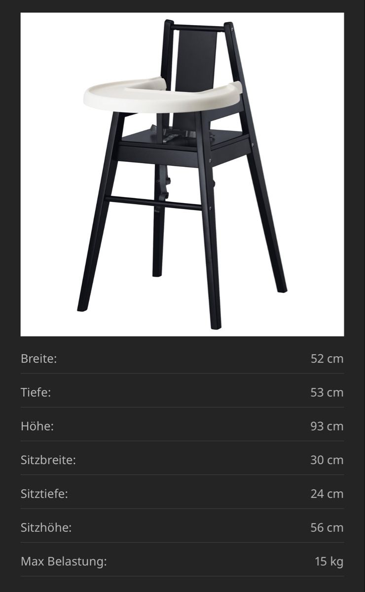 Ikea Seggioloni: IKEA Hochstuhl „BLÅMES“ – Usato da Basel venduto da enfantdor 1