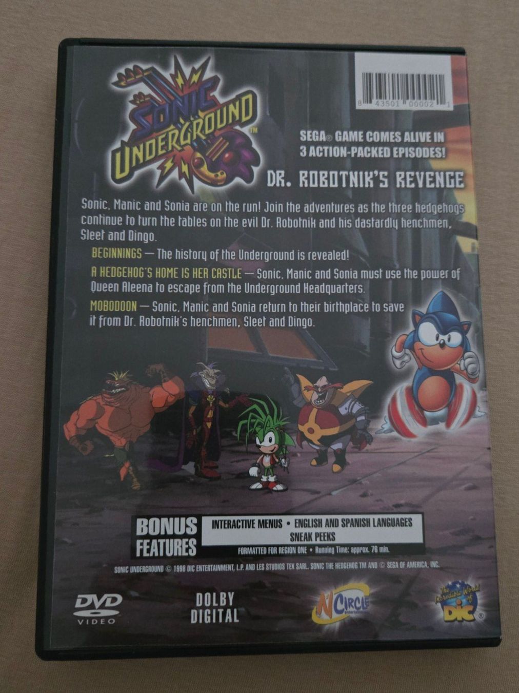 Alle DVDs: Sonic Underground: Dr. Robotnik's Revenge (DVD) – Gebraucht aus Wabern von konbini 1