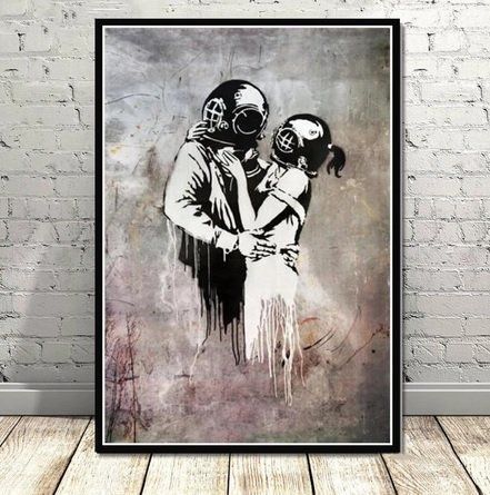 Foto & Immagini: Banksy Street Graffiti Collage: Diver – Nuovo e nell'imballaggio originale da Zürich venduto da F-u-s-i-o-n
