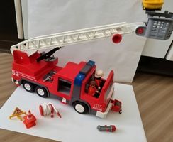 Playmobil Feuerwehr Leiterwagen mit Zubehör gebraucht