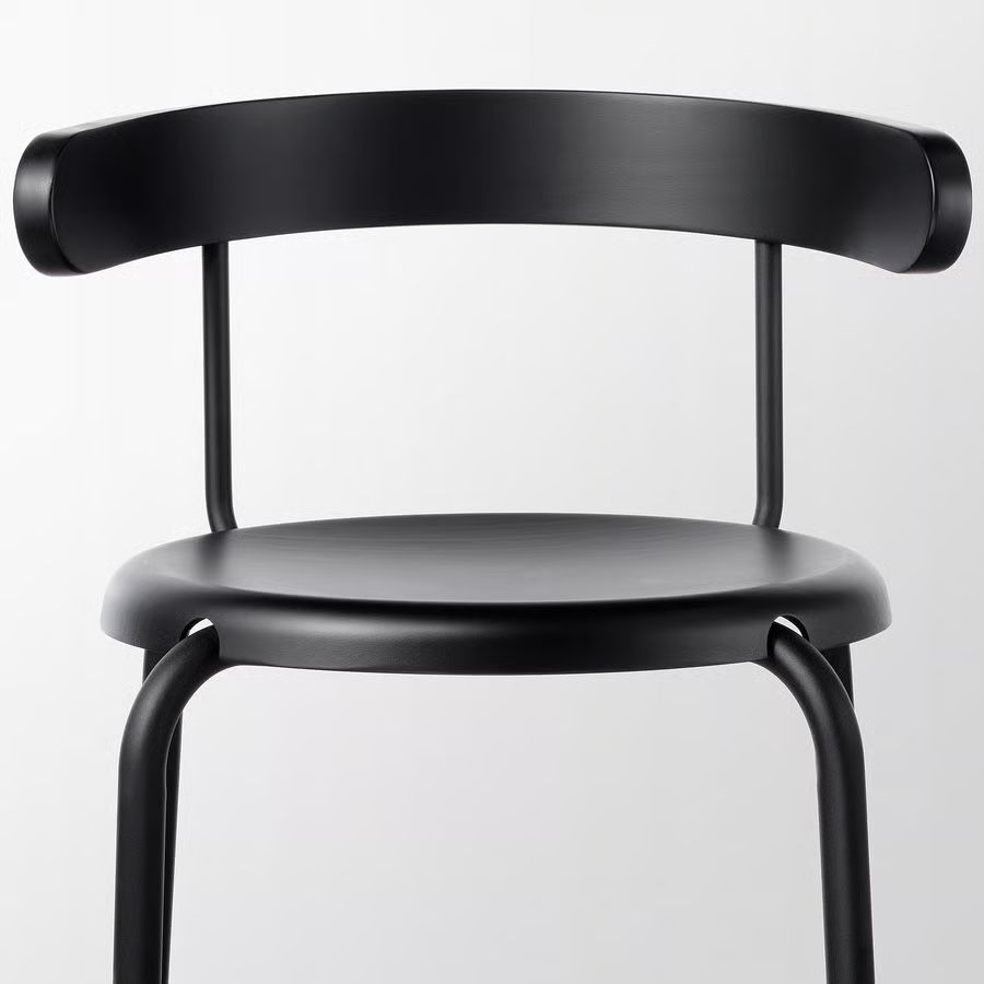 Ikea Hocker: IKEA black wooden barstool (2x) – Neu (gemäss Beschreibung) aus Biel/Bienne von tom_5jfw 1