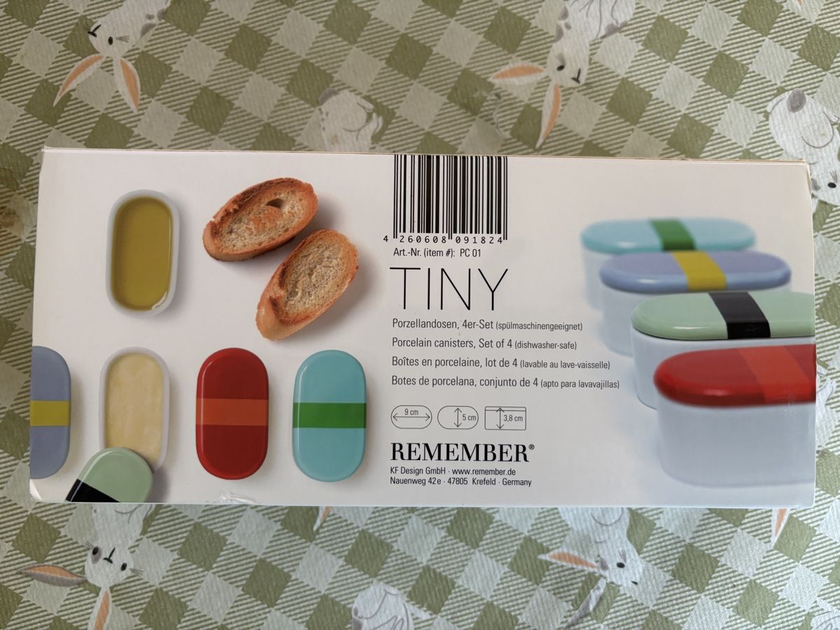 Geschirrsets: Remember Porzellandosen TINY4er Set – Neu und originalverpackt aus Jona von WaJaggi