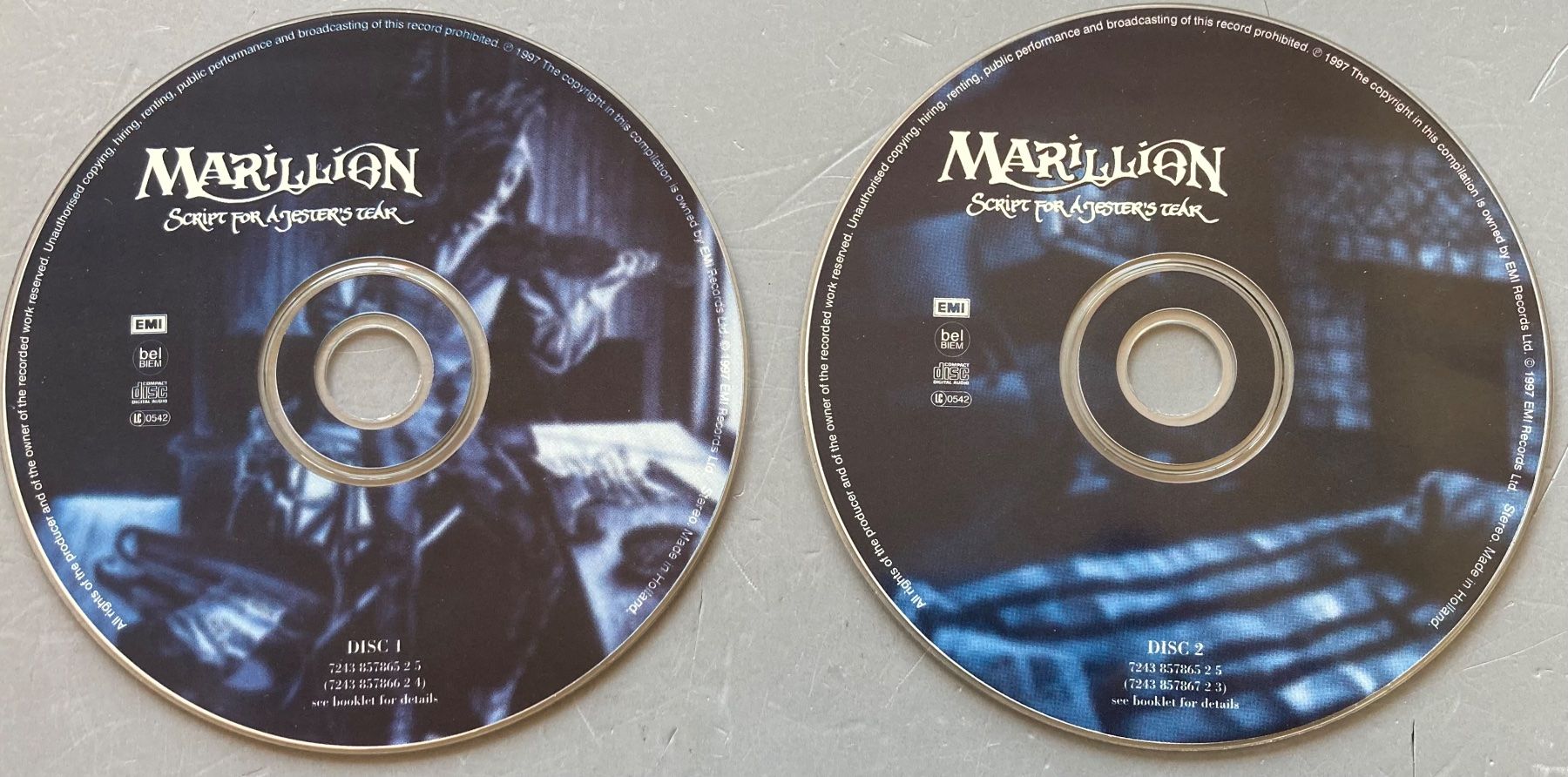 CD: MARILION - SCRIPT FOR A JESTER'S TEAR – Usato da Poliez-Pittet venduto da Newtown-Records 2