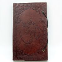 Lederbuch Tagebuch Leder Notizbuch Larp  Kladde OM 15x13cm