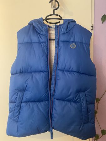 Gilet Neuf Esprit bleu avec capuche taille 152/158