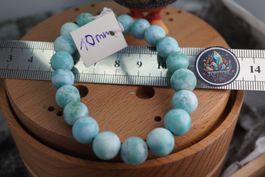 Larimar    Top   Armband Kugel 10mm Topstone