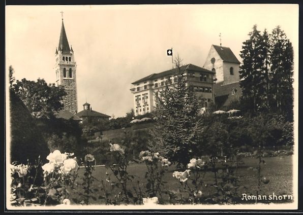 Cartoline postali: AK Romanshorn, Ortspartie mit Hotel – Usato da Berlin venduto da bartko-reher
