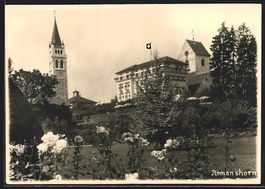 AK Romanshorn, Ortspartie mit Hotel