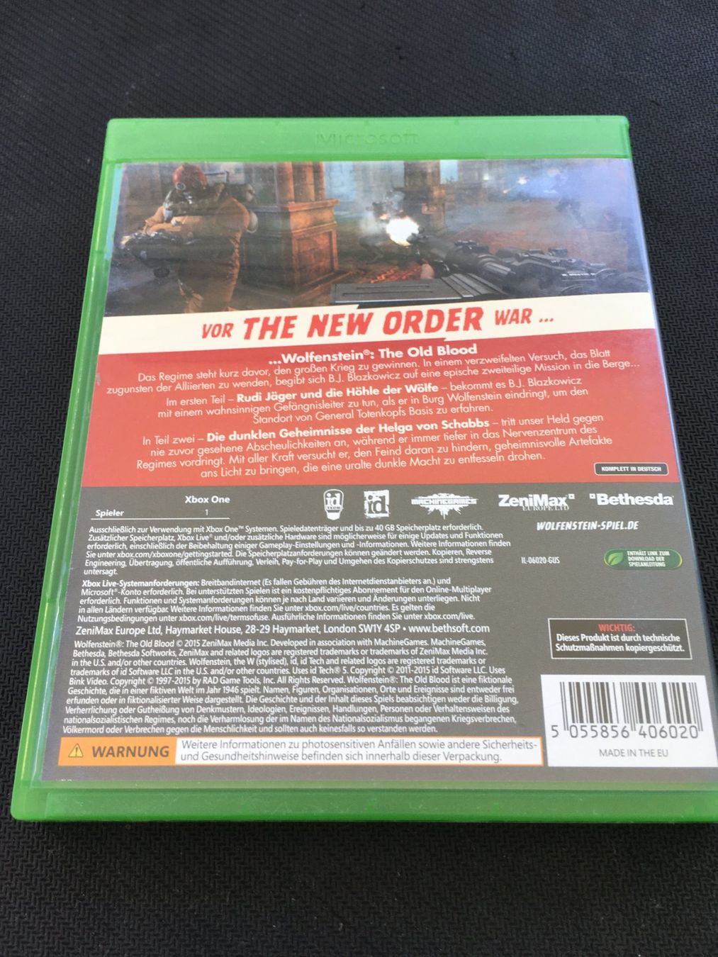 Microsoft Spiele: Wolfenstein the old blood - Xbox One Game – Gebraucht aus St.Gallen von Punktchen01 1