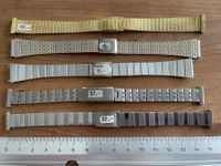 5 Stück Vintage NOS Damen Uhren Armbänder Bandanstoss 14mm
