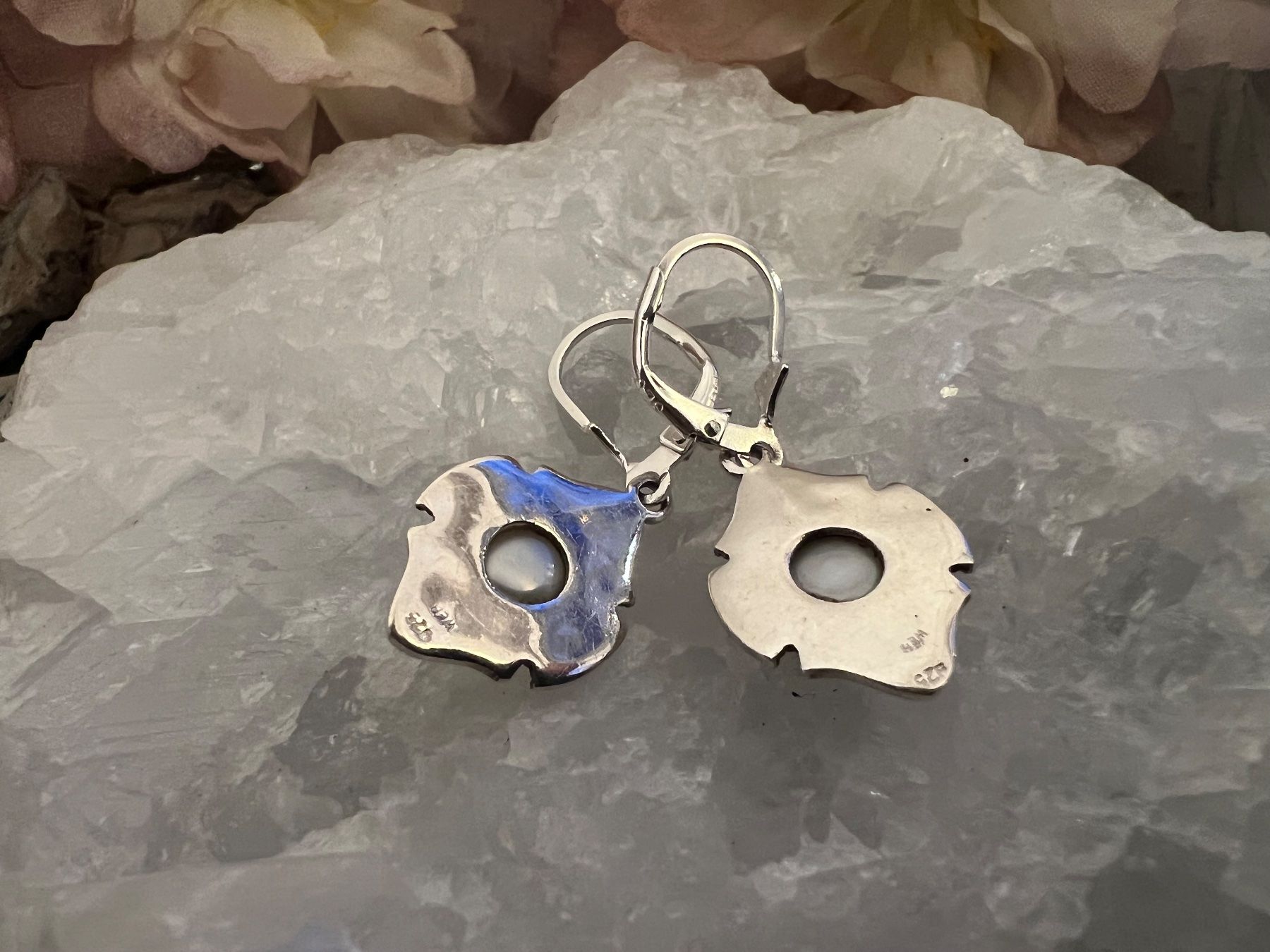 Orecchini pendenti & Orecchini a lobo: Ohrhänger Sterling Silber mit Mabe Perlen weiss - Ornamente – Nuovo (secondo la descrizione) da Bern venduto da Jiffy 5